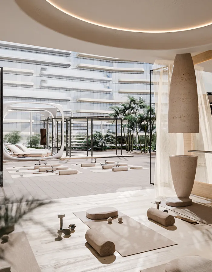 Wellness courtyard